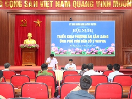 Hội nghị triển khai phướng án sẵn sàng ứng phó với cơn bão số 3 WIPHA