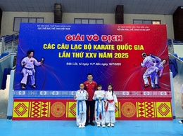 Đội Karate phường Bồ Đề giành 02 huy chương đồng 
tại Giải vô địch các Câu lạc bộ Karate Quốc Gia lần thứ XXV năm 2025