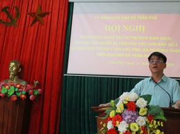 Hội nghị triển khai công tác phòng chống thiên tai và tìm kiếm cứu nạn năm 2025; Phương án chuẩn bị ứng phó với bão số 3 WIPHA; Giao ban với các ông bà trưởng thôn trên địa bàn xã