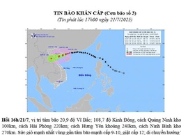 Tin bão khẩn cấp cơn bão số 3