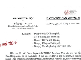 THÀNH ỦY HÀ NỘI CHỈ ĐẠO CHỦ ĐỘNG ỨNG PHÓ VỚI CƠN BÃO SỐ 3 NĂM 2025 TRÊN ĐỊA BÀN THÀNH PHỐ