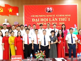 Chi bộ Phòng Kinh tế xã Bình Minh tổ chức Đại hội lần thứ nhất, nhiệm kỳ 2025-2030