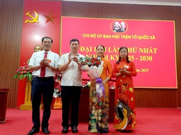 Chi bộ Ủy ban MTTQ xã tổ chức thành công Đại hội lần thứ nhất, nhiệm kỳ 2025 – 2030