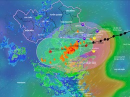 Bão đổ bộ Hưng Yên - Ninh Bình sáng nay