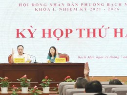 Kỳ họp thứ hai HĐND phường Bạch Mai: cán bộ, Nhân dân chung sức xây dựng phường phát triển văn minh, hiện đại