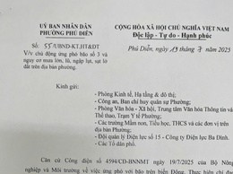 Phường Phú Diễn chủ động ứng phó bão số 3 và nguy cơ mưa lớn, lũ, ngập lụt, sạt lở trên địa bàn phường