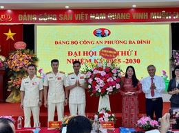 CÔNG AN PHƯỜNG BA ĐÌNH TỔ CHỨC ĐẠI HỘI ĐẢNG BỘ LẦN THỨ I, NHIỆM KỲ 2025–2030 THÀNH CÔNG TỐT ĐẸP
