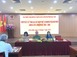 Tổ đại biểu số 6 - HĐND thành phố Hà Nội tiếp xúc cử tri các phường: Cầu Giấy, Yên Hòa, Nghĩa Đô sau kỳ họp thường lệ giữa năm 2025