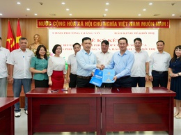 Phường Giảng Võ ký kết chương trình phối hợp công tác với Báo Kinh tế & Đô thị