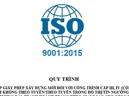 Công khai các quy trình cấp phép xây dựng