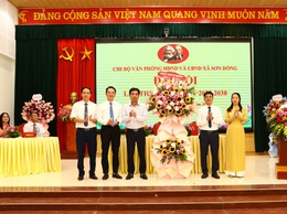 Các Chi bộ trực thuộc Đảng bộ UBND xã Sơn Đồng tổ chức Đại hội nhiệm kỳ 2025 - 2030