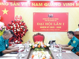 ĐẠI HỘI CHI BỘ QUÂN SỰ XÃ HẠ BẰNG LẦN THỨ NHẤT, 
NHIỆM KỲ 2025–2030