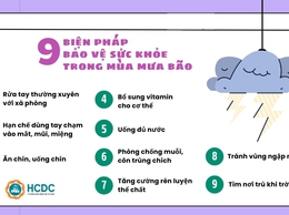 9 biện pháp bảo vệ sức khỏe trong mùa mưa bão