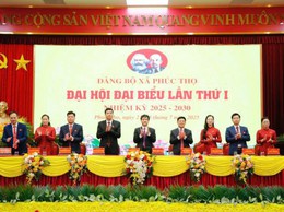 Đại hội đại biểu Đảng bộ xã Phúc Thọ lần thứ I nhiệm kỳ 2025-2030 thành công tốt đẹp