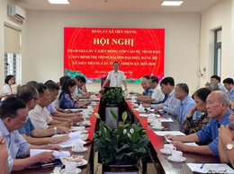 Đảng ủy xã Tiến Thắng tổ chức Hội nghị góp ý Dự thảo Báo cáo chính trị trình Đại hội Đảng bộ xã lần thứ I, nhiệm kỳ 2025–2030