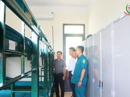 Chủ tịch UBND xã Nguyễn Trung Thành kiểm tra công tác phòng chống cơn bão số 3 và phòng chống thiên tai năm 2025