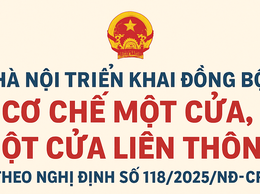 Triển khai toàn diện Nghị định 118/2025/NĐ-CP về cải cách thủ tục hành chính theo cơ chế một cửa, một cửa liên thông