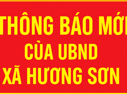 UBND xã Hương Sơn thông báo tiếp nhận hồ sơ năng lực các đơn vị cung cấp thực phẩm, suất ăn, nước uống cho học sinh bán trú