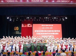 Công an TP Hà Nội ra mắt 126 Công an phường, xã theo mô hình tổ chức mới