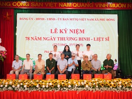 Xã Phù Đổng tổ chức Lễ kỷ niệm 78 năm ngày Thương binh-Liệt sỹ (27/7/1947 – 27/7/2025)