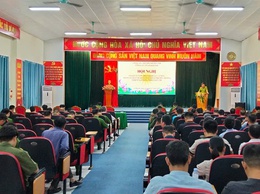 Công an xã An Khánh tổ chức hội nghị sơ kết 01 năm triển khai lực lượng tham gia bảo vệ an ninh, trật tự ở cơ sở