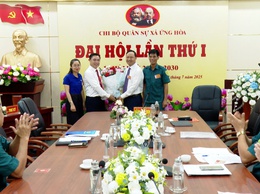 Chi bộ Quân sự xã Ứng Hoà tổ chức Đại hội Chi bộ lần thứ nhất, nhiệm kỳ 2025–2030.