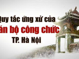 QUY TẮC ỨNG XỬ CỦA CÁN BỘ, CÔNG CHỨC, VIÊN CHỨC, NGƯỜI LAO ĐỘNG TRONG CÁC CƠ QUAN THUỘC THÀNH PHỐ HÀ NỘI