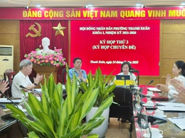 HĐND phường Thanh Xuân tổ chức kỳ họp thứ 3