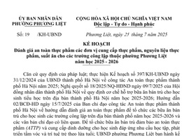 Phường Phương Liệt ban hành Kế hoạch 