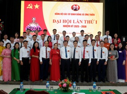 Đảng bộ các cơ quan Đảng xã Ứng Thiên tổ chức Đại hội lần thứ I, nhiệm kỳ 2025 – 2030