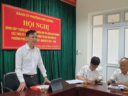 Phường Phú Lương lấy ý kiến Nhà khoa học, nguyên lãnh đạo phường vào báo cáo chính trị trình Đại hội Đại biểu Đảng bộ phường lần thứ I, nhiệm kỳ 2025-2030