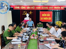 Đội Chữa cháy và CNCH khu vực số 3 tham mưu tổ chức làm việc, hướng dẫn UBND xã Thiên Lộc, UBND xã Vĩnh Thanh về việc triển khai thực hiện các nhiệm vụ trọng tâm, cấp bách về công tác PCCC và CNCH.