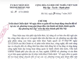 Hà Nội triển khai Chiến dịch 
