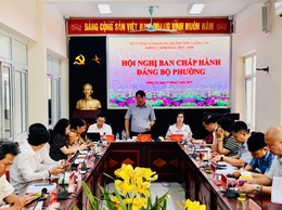 Ban Chấp hành Đảng bộ phường Giảng Võ khóa I tổ chức hội nghị lần thứ ba để cho ý kiến một số nội dung quan trọng của Đại hội