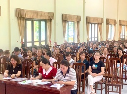 Trạm Y tế xã Phú Nghĩa tập huấn vệ sinh môi trường phòng chống sốt xuất huyết cho đội ngũ y tế thôn và cộng tác viên dân số
