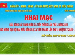 Xã Tiến Thắng sẵn sàng khai mạc Giải bóng đá thanh niên lần thứ I năm 2025