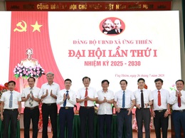 Đại hội Đảng bộ UBND xã Ứng Thiên lần thứ nhất, nhiệm kỳ 2025-2030