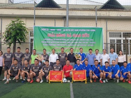 Phường Phú Lương tổ chức giao hữu bóng đá chào mừng Đại hội Đảng bộ phường lần thứ I, nhiệm kỳ 2025 – 2030
