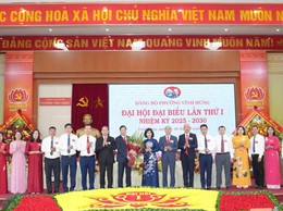 PHIÊN THỨ HAI ĐẠI HỘI ĐẠI BIỂU ĐẢNG BỘ PHƯỜNG VĨNH HƯNG LẦN THỨ I NHIỆM KỲ 2025-2030
