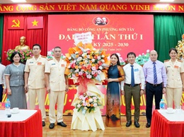 Đại hội Đảng bộ Công an phường Sơn Tây lần thứ I, nhiệm kỳ 2025–2030