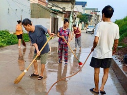 Vệ sinh môi trường sau mưa bão phòng tránh dịch bệnh
