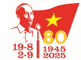 Công bố mẫu biểu trưng sử dụng trong các hoạt động tuyên truyền Kỷ niệm 80 năm Cách mạng tháng Tám và Quốc khánh 2/9