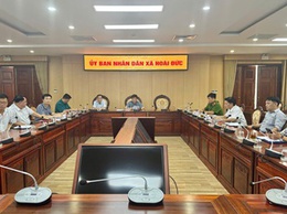 UBND xã Hoài Đức dự phiên họp lần thứ nhất của Ban chỉ đạo Phòng thủ dân sự quốc gia