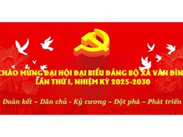 ĐẠI HỘI ĐẠI BIỂU ĐẢNG BỘ XÃ VÂN ĐÌNH LẦN THỨ I, NHIỆM KỲ 2025 - 2030: TỰ HÀO QUÁ KHỨ - VỮNG BƯỚC TƯƠNG LAI