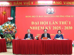 Đảng bộ UBND phường Vĩnh Tuy Tổ chức thành công Đại hội lần thứ I, nhiệm kỳ 2025 - 2030