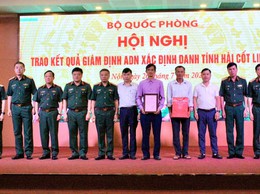 Xúc động đón nhận kết quả giám định AND của liệt sỹ Nguyễn Huy Tơ