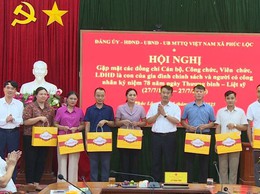 Phúc Lộc: Chuỗi các hoạt động tri ân nhân dịp kỷ niệm 78 năm Ngày Thương binh - Liệt sỹ 27/7