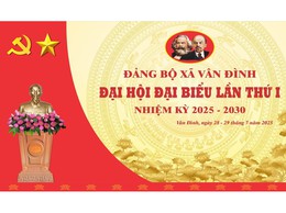 ĐẠI HỘI ĐẠI BIỂU ĐẢNG BỘ XÃ VÂN ĐÌNH LẦN THỨ I, NHIỆM KỲ 2025 - 2030: VỮNG VÀNG NIỀM TIN SẮT SON THEO ĐẢNG