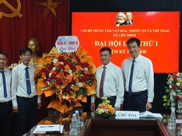 Đại hội Chi bộ Trung tâm Văn hóa - Thông tin và Thể thao xã Liên Minh lần thứ I, nhiệm kỳ 2025-2030