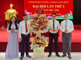 Đại hội Chi bộ Phòng Văn hoá - Xã hội xã Liên Minh nhiệm kỳ 2025 - 2030